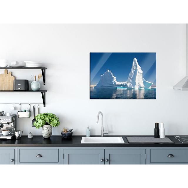 Huge Artistic Iceberg - Unframed Photograph on Glass Highland Dunes Size: 60cm H x 80cm W x 0.4cm D on Productcaster.