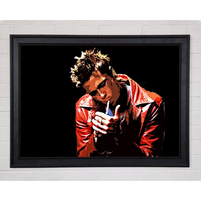 Brad Pitt ist Tyler Durden - Einzelne Bilderrahmen Kunstdrucke Rosalind Wheeler Größe: 42 cm H x 59,7 cm B x 1,5 cm T on Productcaster.