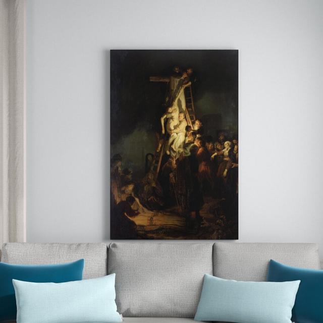 'The Descent from the Cross' Print on Wrapped Canvas East Urban Home Size: 114cm H x 77cm W on Productcaster.