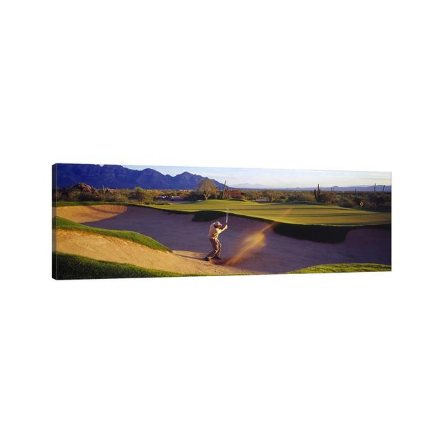 Golf Course Tucson AZ USA - Wrapped Canvas Panoramic Print Union Rustic Size: 60.96cm H x 182.88cm W x 3.81cm D on Productcaster.