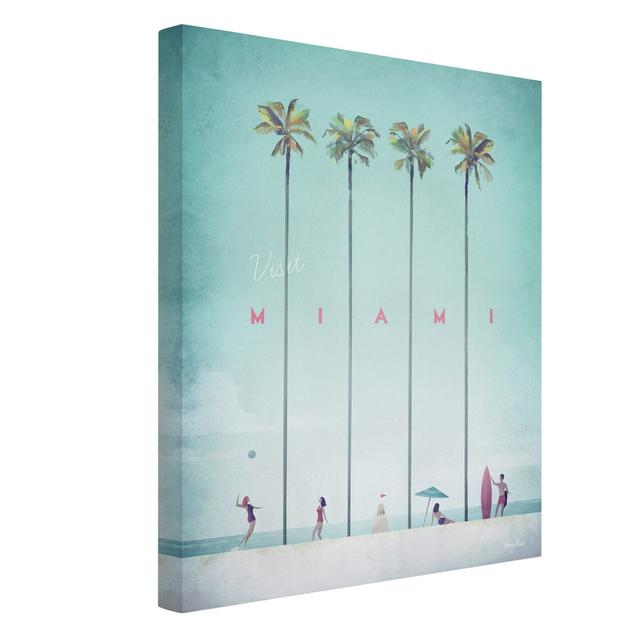 Miami by Henry Rivers - Wrapped Canvas Advertisement Maturi Size: 80cm H x 60cm W on Productcaster.