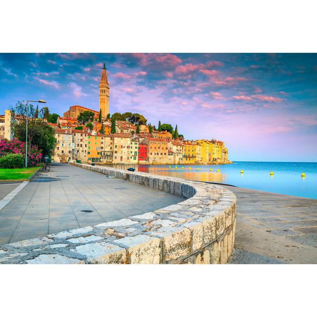 Rovinj Harbor At Sunrise House of Hampton Size: 20cm H x 30cm W on Productcaster.