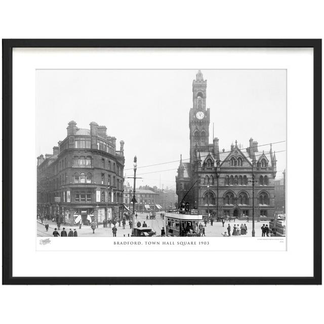 Bradford, Town Hall Square 1903 - Single Picture Frame Print The Francis Frith Collection Size: 45cm H x 60cm W x 2.3cm D on Productcaster.