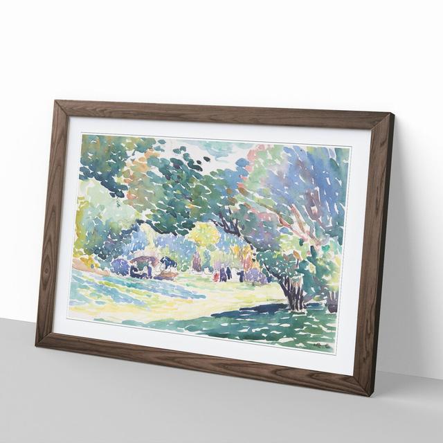 Landscape Vol.3 by Henri-Edmond Cross - Picture Frame Painting East Urban Home Frame Option: Walnut Framed, Size: 27cm H x 36cm W x 2cm D on Productcaster.