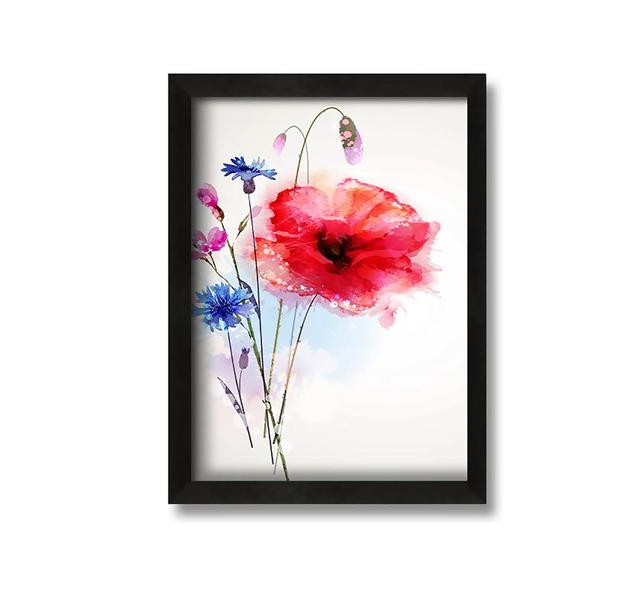 Poppy Magic - Picture Frame Painting on Canvas Rosalind Wheeler Size: 60cm H x 42cm W x 10cm D on Productcaster.