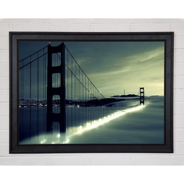 Golden Gate Bridge Light In The Fog - Single Picture Frame Art Prints Ebern Designs Size: 42cm H x 59.7cm W on Productcaster.