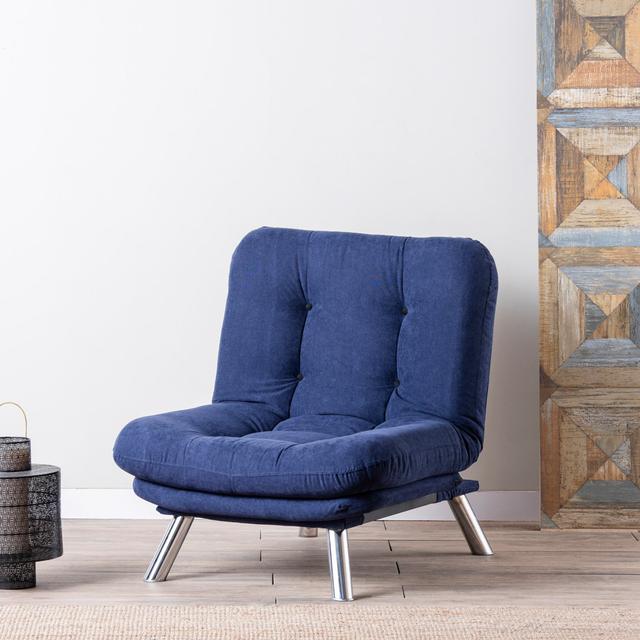 Chesterfield-Sessel Thorfred Wade Logan Polsterfarbe: marineblau on Productcaster.