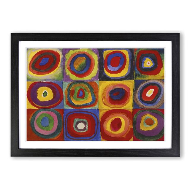 Farbstudie by Wassily Kandinsky - Picture Frame Painting East Urban Home Frame Option: Black Framed, Size: 27cm H x 36cm W x 2cm D on Productcaster.