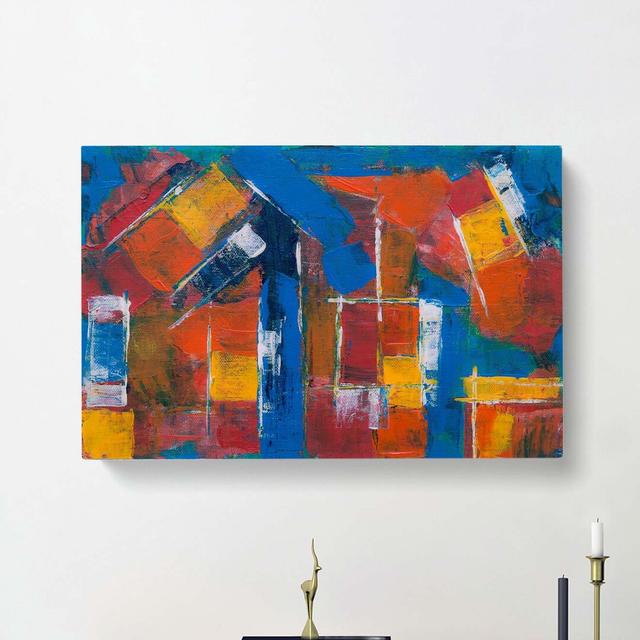 Abstract Art Painting Vol.465 by S.Johnson - Wrapped Canvas Painting Print East Urban Home Size: 60cm H x 91cm W x 3cm D on Productcaster.