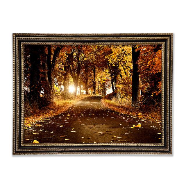 Autumn Breeze - Print Union Rustic Size: 84.1cm H x 118.9cm W x 3cm D, Format: Black Gold Framed Paper on Productcaster.