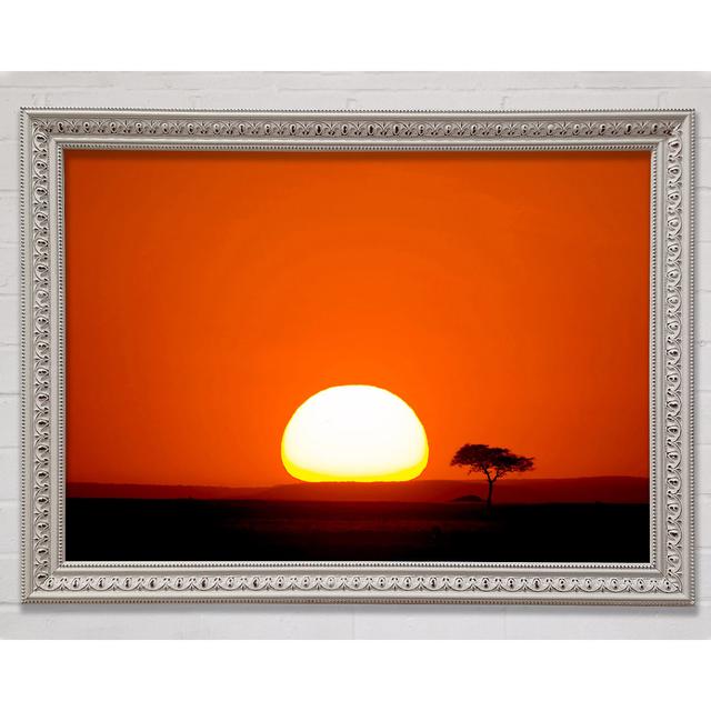 African Sunrise Framed Print Ebern Designs Size: 42cm H x 59.7cm W on Productcaster.