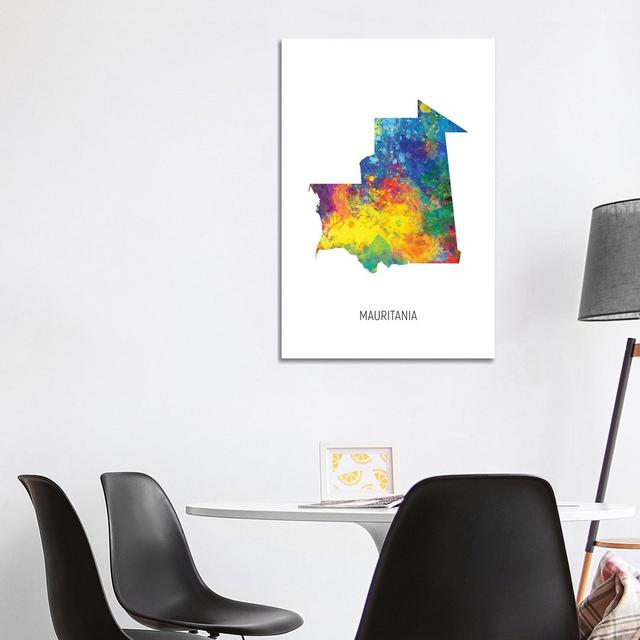 Mauritania Map Happy Larry Size: 101.6cm H x 66.04cm W x 1.905cm D on Productcaster.