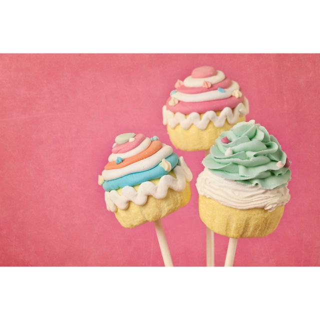 Sophy Colourful Cupcake Pops by Egal - Wrapped Canvas Print Latitude Run Size: 61cm H x 91cm W x 3.8cm D on Productcaster.