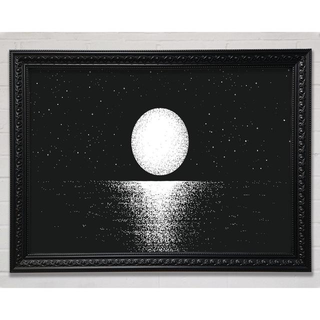 Moonlight Over The Sea - Single Picture Frame Art Prints Bright Star Size: 100cm H x 141.4cm W on Productcaster.