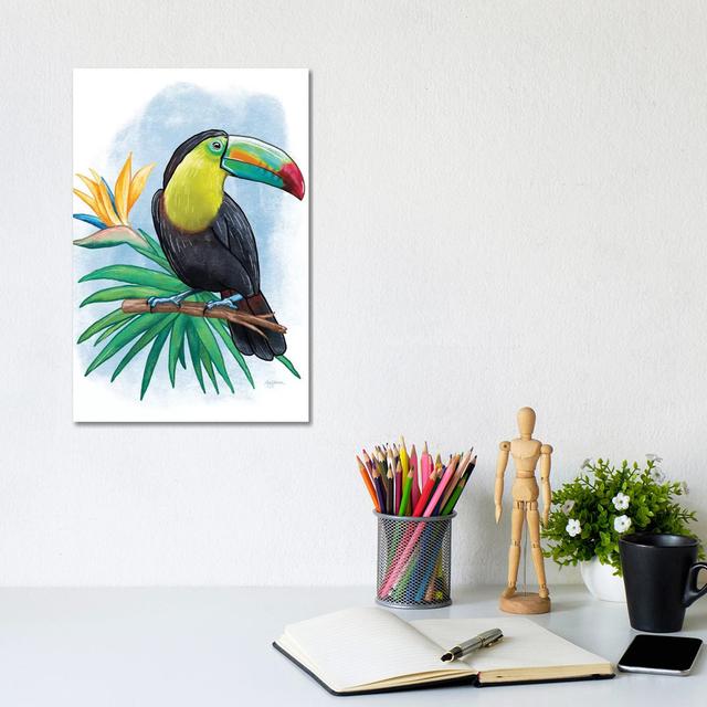 Tropical Flair IV by Mary Urban - Gallery-Wrapped Canvas Giclée on Canvas 17 Stories Size: 30.48cm H x 20.32cm W x 1.91cm D, Format: Canvas on Productcaster.