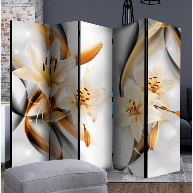 Delphia 172cm H Folding Room Divider Ebern Designs Number of Panels: 5 on Productcaster.