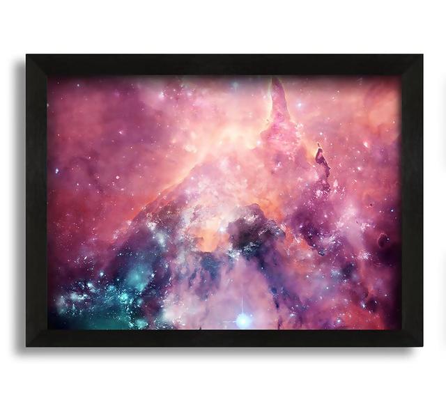 Horsehead Nebula Pink Framed Print Ivy Bronx Format: Black Framed Paper, Size: 21cm H x 29.7cm W x 8cm D on Productcaster.