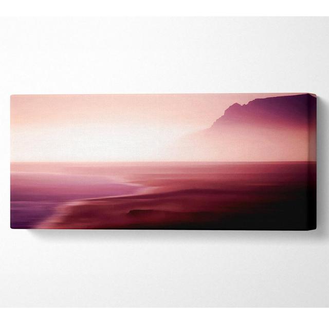 Pink Ocean Mist - Kunstdrucke auf Segeltuch Haus am Meer Größe: 71cm H x 162,5cm B x 10cm T on Productcaster.