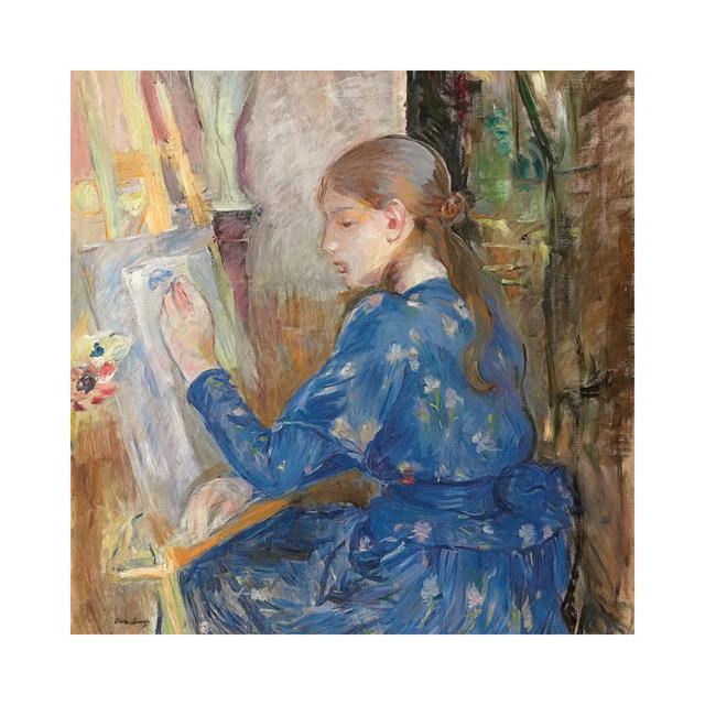 Young Girl Writing (Jeune Fille Ecrivant), 1891 by Berthe Morisot - Wrapped Canvas Painting Rosalind Wheeler Size: 66.04cm H x 66.04cm W x 3.81cm D on Productcaster.