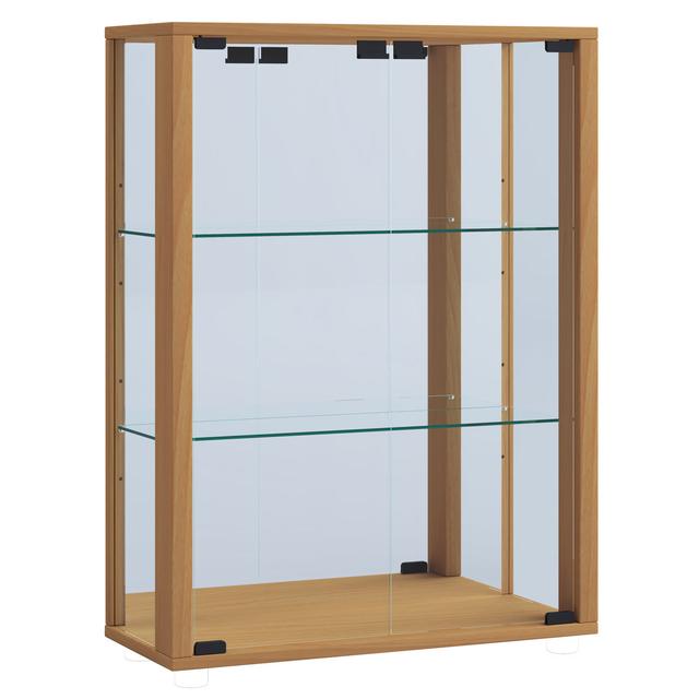 Vitrine Plyant 17 Stories Farbe: Buche, Beleuchtung: Ja on Productcaster.