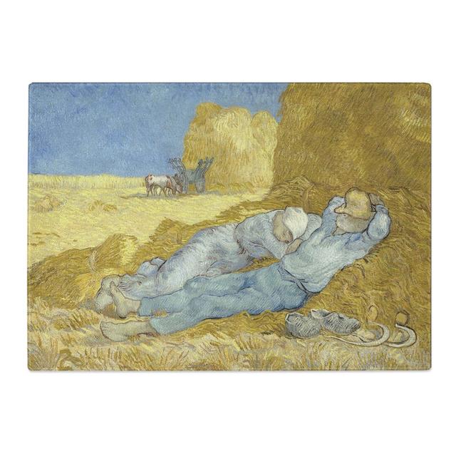 The Siesta by Vincent Van Gogh Chopping Board East Urban Home Size: 0.4cm H x 28.5cm W x 39cm L on Productcaster.