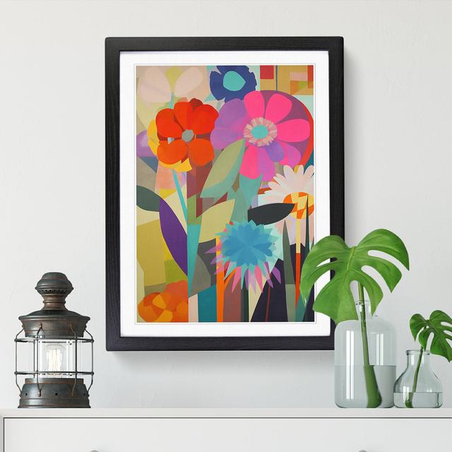 FRM-V0523-968X Flowers Orphism Vol.10 - Picture Frame Graphic Art ClassicLiving Size: 64cm H x 46cm W x 2cm D, Frame Option: Black on Productcaster.