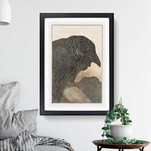 Crow by Theo Van Hoytema - Picture Frame Painting East Urban Home Size: 65cm H x 48cm W x 2cm D, Frame Option: Black Framed on Productcaster.