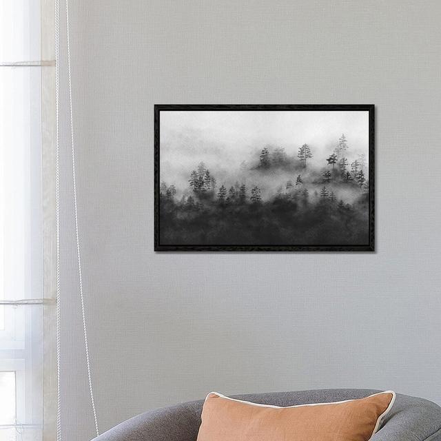 Rising Mist by Melissa Selmin - Print on Canvas Alpen Home Format: Black Framed, Size: 45.72cm H x 66.04cm W x 3.81cm D on Productcaster.