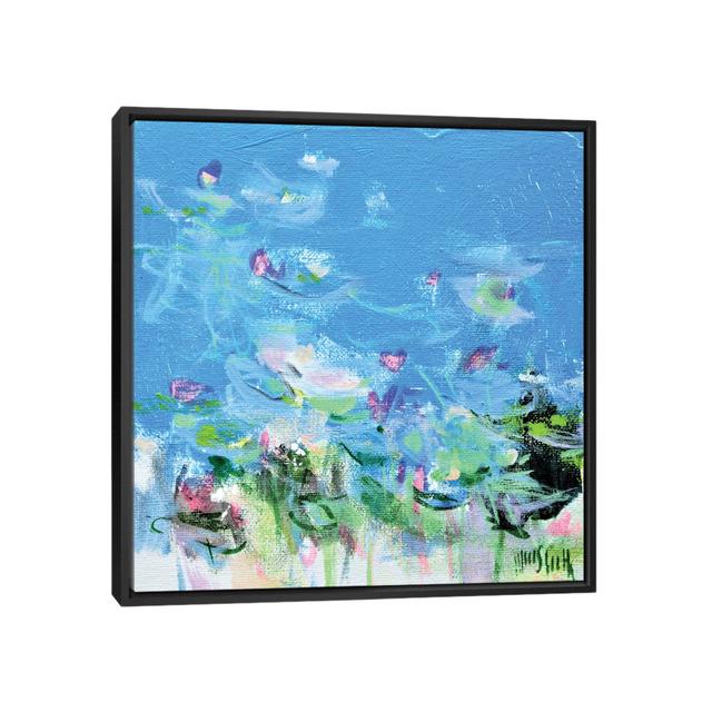 Giverny Study N°7 by Annette Schmucker - Painting on Canvas Marlow Home Co. Size: 66.04cm H x 66.04cm W x 3.81cm D, Format: Black Framed on Productcaster.