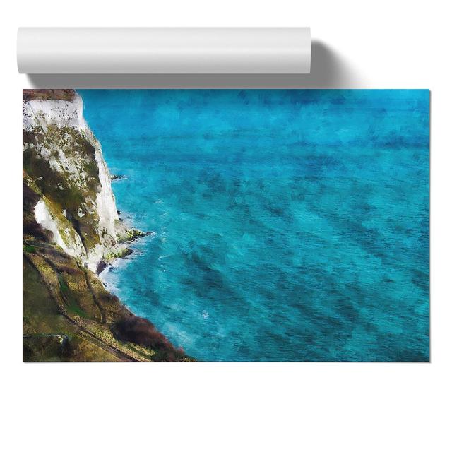 White Cliffs of Dover - Unframed Graphic Art East Urban Home Size: 21cm H x 30cm W x 0.1cm D on Productcaster.