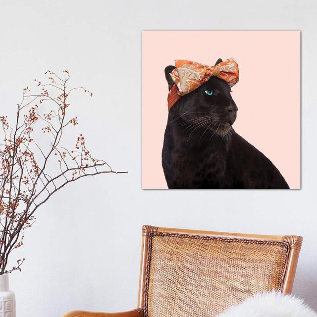 Fashion Panther by Paul Fuentes - Graphic Art Print on Canvas Happy Larry Frame Option: No Framed, Size: 93.98cm H x 93.98cm W x 1.91cm D on Productcaster.