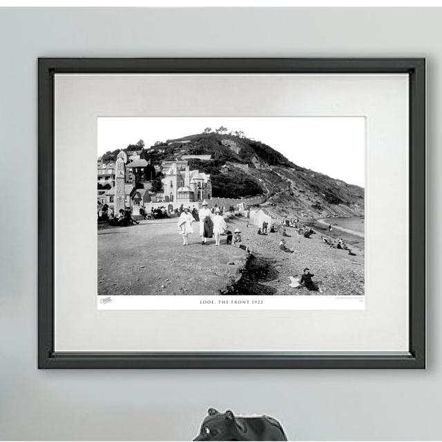 'Looe, the Front 1922' - Picture Frame Photograph Print on Paper The Francis Frith Collection Size: 60cm H x 80cm W x 2.3cm D on Productcaster.