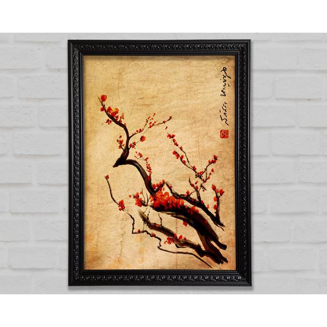 Chinese Cherry Blossom Framed Print Bright Star Size: 29.7cm H x 42cm W on Productcaster.