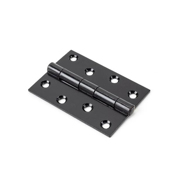 10.2cm H x 6cm W Butt Bearing Pair Door Hinges (Set of 2) From The Anvil Finish: Black on Productcaster.