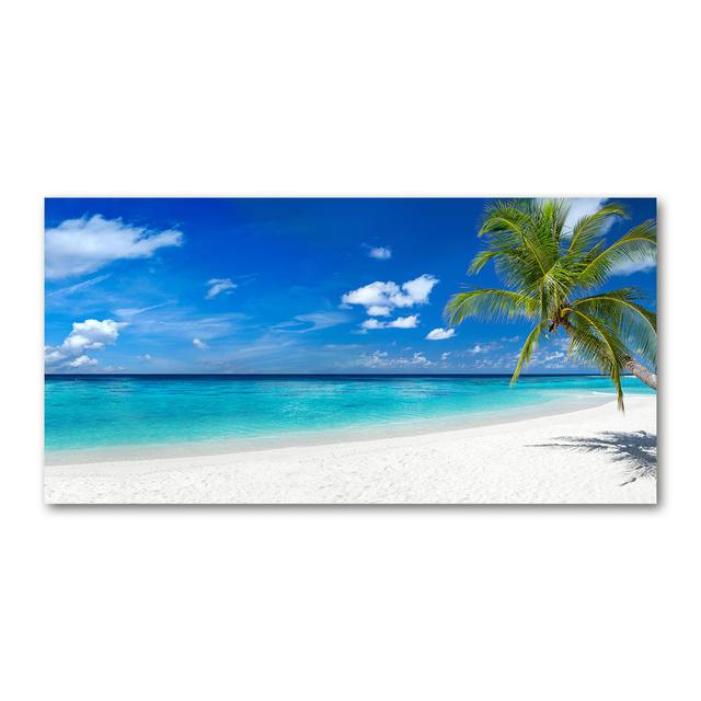 Leinwanddruck - Wandkunst - Drucke auf Leinwand - 140X70 Bild Bildthema: Tropischer Strand Haus am Meer on Productcaster.