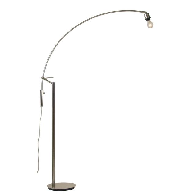 145 cm Bogenlampe Metro Lane Farbe: Nickel satiniert on Productcaster.