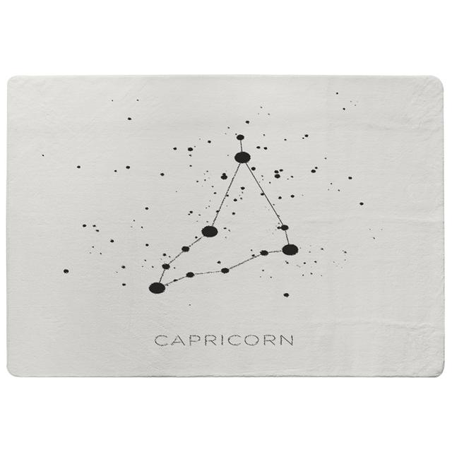 Isaline Star Constellation Zodiac Capricorn Power Loom White Rug East Urban Home on Productcaster.