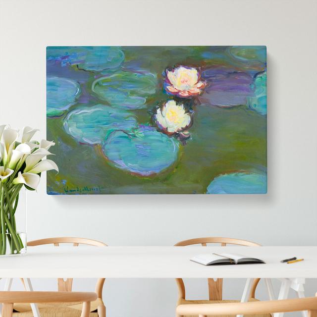 Water Lilies Lily Pond Vol.41 by Claude Monet - Wrapped Canvas Painting East Urban Home Size: 35cm H x 50cm W x 3cm D on Productcaster.