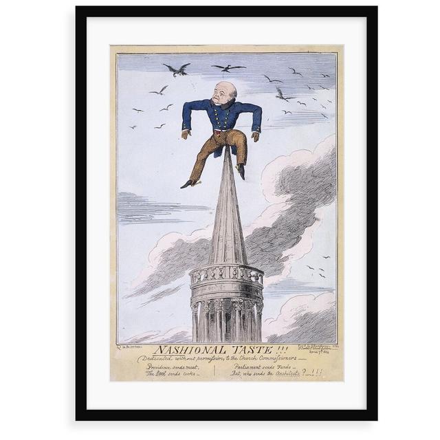 'John Nash on the Spire of All Souls Church, Langham Place, Westminster, London' Graphic Art East Urban Home Size: 40 cm H x 30 cm W x 2.3 cm D, Forma on Productcaster.