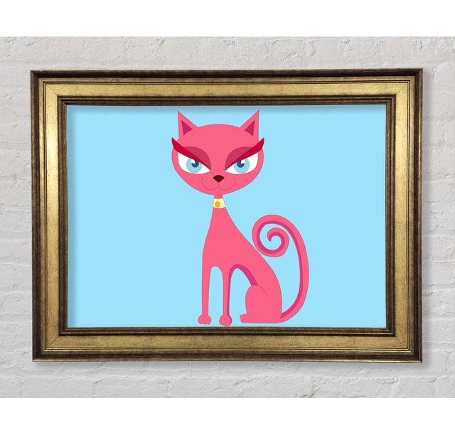 Posh Cat - Print Bright Star Size: 84.1cm H x 142.2cm W x 8cm D, Colour: Blue on Productcaster.