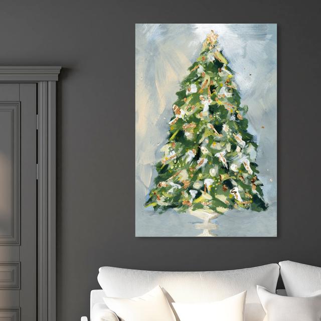 Christmas Tree 3 - Wrapped Canvas Painting East Urban Home Size: 38.1 cm H x 25.4 cm W on Productcaster.