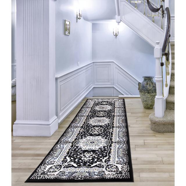 Bentdahl Machine Woven Black Area Rug Latitude Vive Rug Size: Rectangle 200 x 290cm on Productcaster.