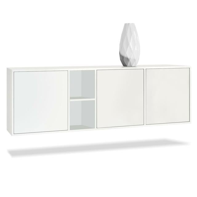 Sideboard Argaki Metro Lane Features: Without LED, Body and front colour: Matt white on Productcaster.