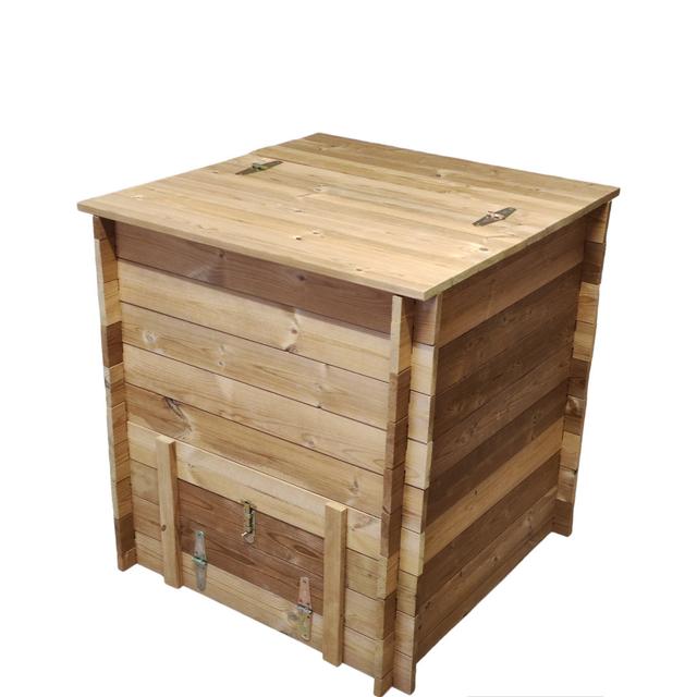 Cokato 400 l Solid Wood Odor Resistant Outdoor Compost Bin Union Rustic on Productcaster.