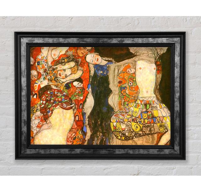 Klimt Adorn The Bride With Veil And Wreath - Single Picture Frame Art Prints Bright Star Size: 42cm H x 59.7cm W x 8cm D on Productcaster.