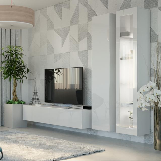 Mila III SG/MO Wall Unit EUSGroup Colour: White on Productcaster.