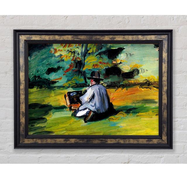 Cezanne Painter At Work Framed Print Rosalind Wheeler Size: 84.1cm H x 118.9cm W x 3.4cm D, Format: Bronze Framed Paper on Productcaster.