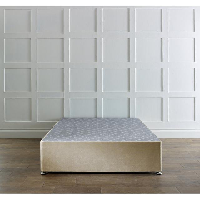 Pelemon Divan Bed Base 17 Stories Colour: Cream, Storage Type: 4x Drawers, Size: King (150 x 200 cm) on Productcaster.