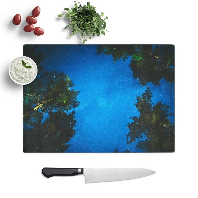 Glass Forest Stars in Germany in Abstract Chopping Board East Urban Home Size: 28.5 cm W x 20 cm L on Productcaster.