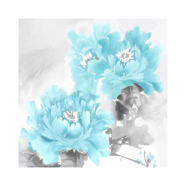 Flower Bloom In Aqua II by Jesse Stevens - Gallery-Wrapped Canvas Giclée on Canvas Lark Manor Format: Wrapped Canvas, Size: 30.48cm H x 30.48cm W on Productcaster.